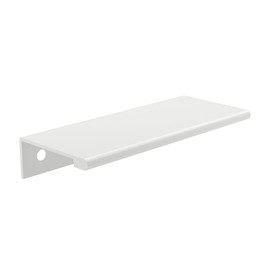 Richelieu Hardware BP98988030 Lincoln Collection 3 1/8-inch (80 mm) Center-to-Center White Modern Cabinet and Drawer Edge Pull Handle for Kitchen, Bathroom, and Furniture
