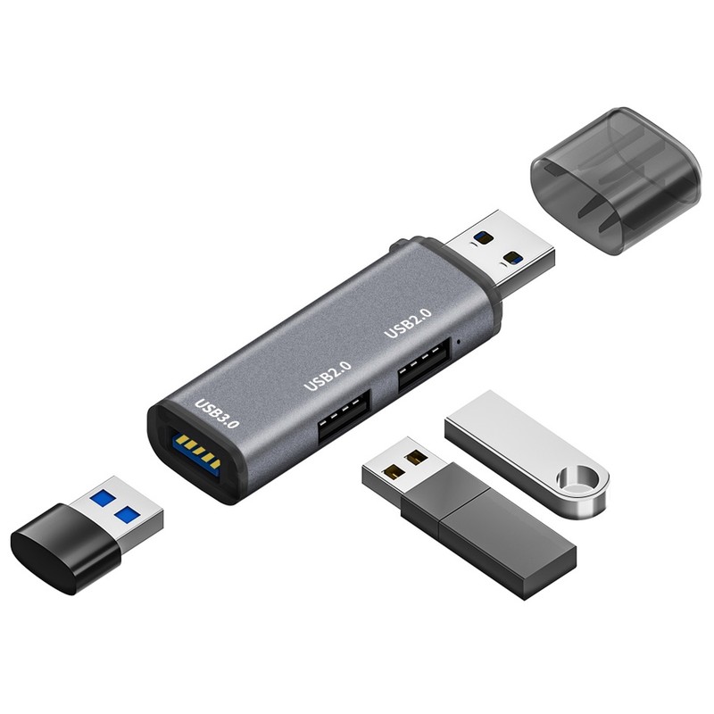 USB3.0 Hub 3 Ports High Speed Mini Lightweight Compact USB