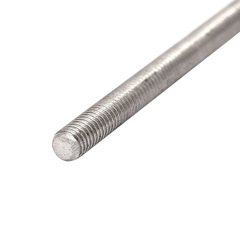 Sourcingmap M3 x 50mm 0.5mm Pitch 304 Stainless Steel Fully