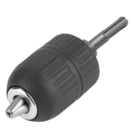 Mesee 2-13mm Drill Chuck Adapter, Plastic Keyless Drill Chuck 1/2-20UNF Converter with SDS Plus Adapter for Impact Driver Conversion