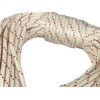 Yacht Braid Premium Polyester Rope 3/8 inch, White/Red (150 feet)