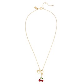 Coach Women's Collectible Cherry Cluster Charm - (Jewelry Charm for Necklace & Bracelet) (Size 1.1"L), Charm Only