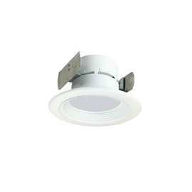 Nora NOX-43250WW/9 4" Onyx LED High Lumen Retrofit Trim, 900 Lumens (5000K, Baffle)
