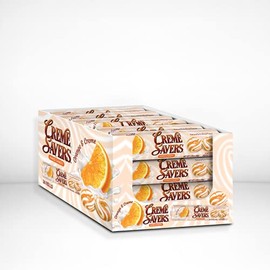Creme Savers Orange and Creme Hard Candy | The Taste of Fresh Oranges Swirled in Rich Cream | The Original Classic Creme Savers Brought To You By Iconic Candy | 24 Count Box of Rolls