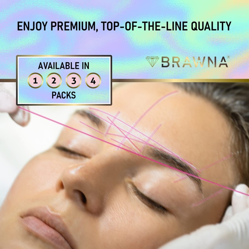 BRAWNA Pink Mapping String for Eyebrow Measuring - Microblading Thread