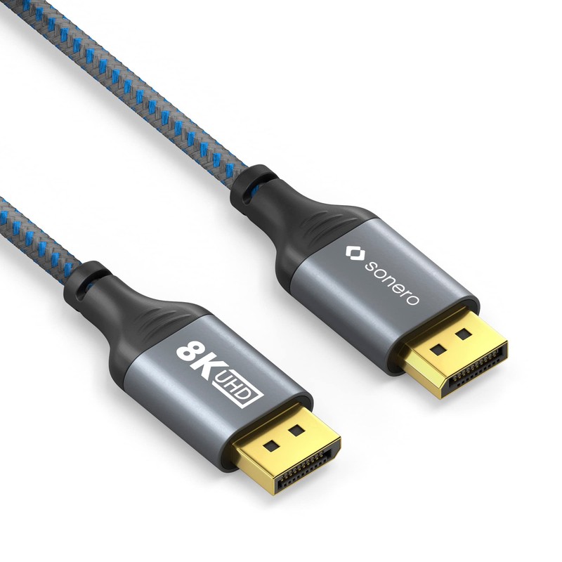 Sonero® 8K DisplayPort-Kabel 1.4, DisplayPort Stecker auf DisplayPort Stecker, 8K