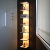 AskTag 7 Tier LED Light Wall Shelves, White