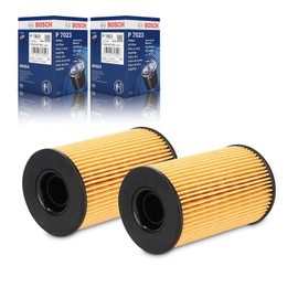 2x Original Bosch F026407023 Oil Filter Compatible with A1 8X 2010-2015 A3 2009-2013 A4 2010-2015 Q3 2011-2015 Golf VI 2009-2012 Polo 2009-2012 19 Pa.SS.at 2009-2014