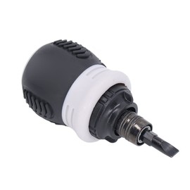 Ratchet Screwdriver, Multi Bit Stubby Tool Mini Magnetic Cross Head Slotted Screwdriver (Grey)