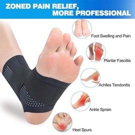 1pc 조정 가능한 압축 발목 지원 강력한 버팀대 스포츠 보호 인대 안정화 [Beige] 1pc Adjustable Compression Ankle Support Strong Bracing Sports Protection Ligament Stabilization [Beige]