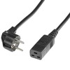 ROLINE Power cable earthing contact IEC320-C19 16A, black, 3.0 m
