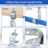 Tandefio 25 Pack Cable Support J Hook with Beam Clamp,