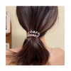 HONAMWINPRO Hair Ties Brown Grey Blue Red Green Black SIX