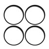 sourcing map 4 x Centring Rings 67.1 mm to 66.1