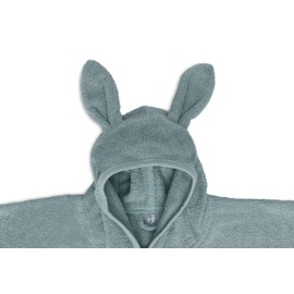 Jollein Badeponcho Kinder 1-4 Jahre - Terry, Sea Green - 100% Baumwolle - Frottee - OEKO-TEX-Zertifiziert - Mit Kapuze Mit Ohren - Badeponcho für Mädchen und Jungen
