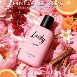 Lucky Crush Eau de Parfum for Women, 50 ml (1.7 fl oz) Long-Lasting Floral Fruity Perfume with Red Berry, Peony & Sandalwood Notes – Elegant Women’s Fragrance Gift