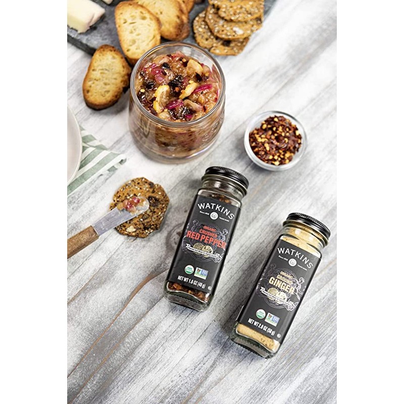 Watkins Gourmet Organic Spice Jar, Crushed Red Pepper, Non-GMO, Kosher,