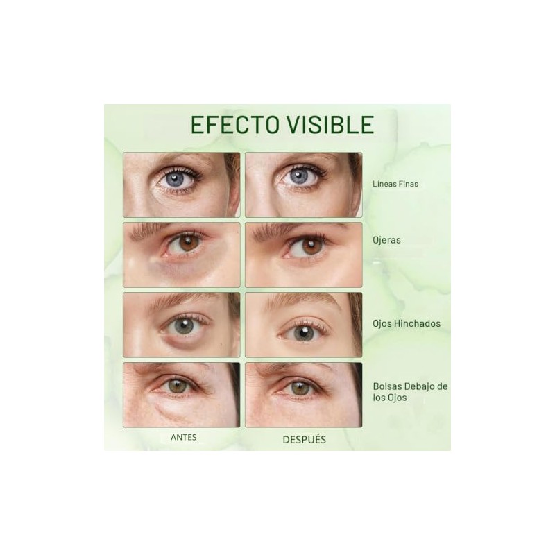60 Parches Ojos Bolsas y Ojeras Hialuronico, Eye Patches Hidratante
