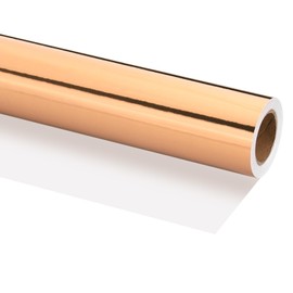 PATIKIL Metallic Wrapping Paper, 12 Inch x 400 Inch(32.8Ft) Foil Wrapping Paper Matte Gift Wrapping Paper Roll 120 GSM for Gift Christmas Wedding Birthday Women Men, Rose Gold