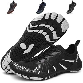 BexpAudpot Zapatos de Agua de Hombre y Mujer, Zapatos Descalzos Transpirables y Antideslizantes con Orificios De Drenaje para Playa, Natación, Paddle Surf, Vadeo, Surf y Yoga