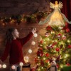 Christmas Angel Tree Topper with Feather Wings, Plug in Christmas