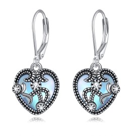 Moonstone Earrings Sterling Silver Filigree Dangle Earrings Filigree Jewellery Gifts for Women