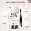 LEBENSKOMPASS Hand Lettering Pens Set of 6 Water-Based Hand Lettering