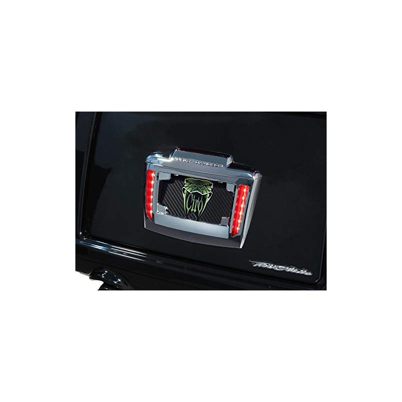 Ciro Lighted License Plate Frame Holder for Tri Glide® (Chrome)