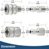 2 Sets NPT 3/8 Inch Pressure Washer Coupler Quick Connect