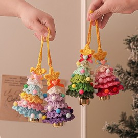 Imported Bouclé Christmas Tree Holder Crochet Ornament Car Decor lf1306 One Size/No.4 3ea