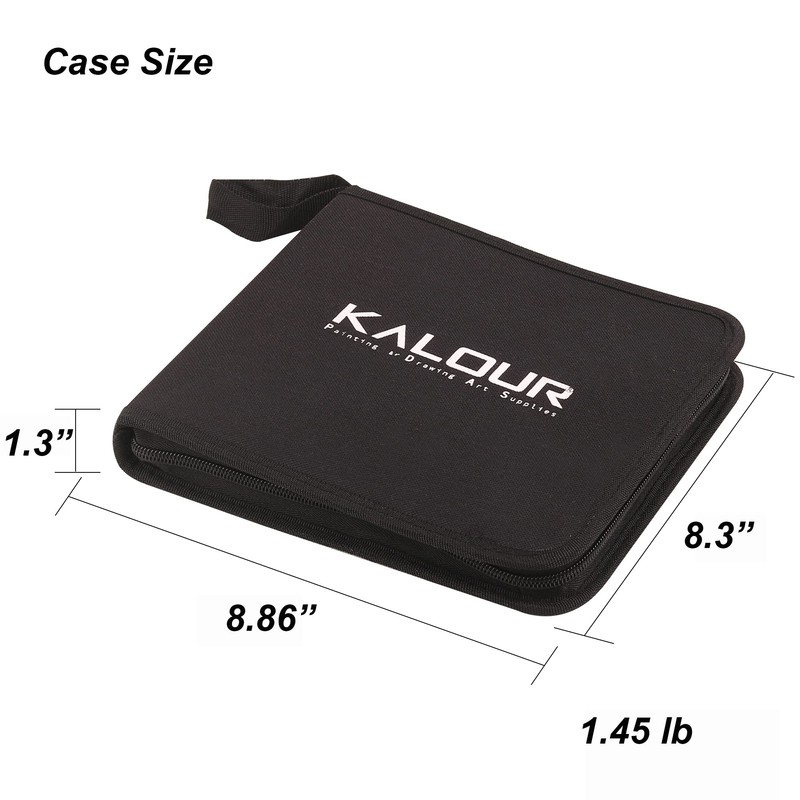 KALOUR 54-Pack Sketch Drawing Pencils Kit with Sketchbook,Include Graphite,Charcoal Pencils