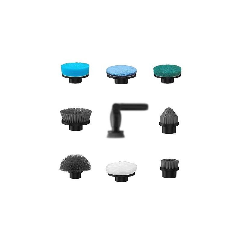 Leebein YMG-825 Replacement Brush Heads, 8pcs Extra Brush Accessories Kit