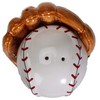 Baseball and Glove Ceramic Magnetic Salt and Pepper Shaker Set