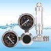 QANYEGN CO2 Regulator, Stainless Steel, Aluminum Alloy Accessories, Dual Gauge