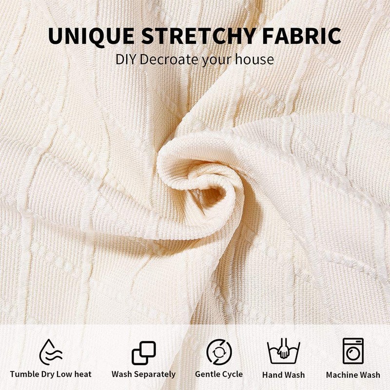 smiry Stretch Chair Seat Covers for Dining Room, Jacquard Dining