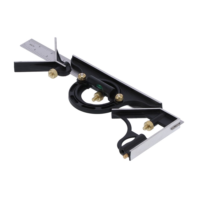 Combination Ruler Stainless Steel Caliper Protractor Angle Guage Woodworking Measure
