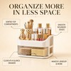 2-Layer Cosmetic Storage Box with Transparent Drawer
