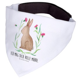 Mr. & Mrs. Panda Dog Bandana L Rabbit Sitting - Easter Gifts, Easter Decoration, Gift, Easter Children, Easter Bunny, Easter, Large, Rabbit, Large Dogs