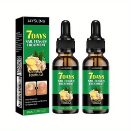 JAYSUING Ginger Nail Care Liquid, Nail Nutrients, Repairs Damaged and Sick Nails, Promotes Nail Growth - Colour: 2-Bottle