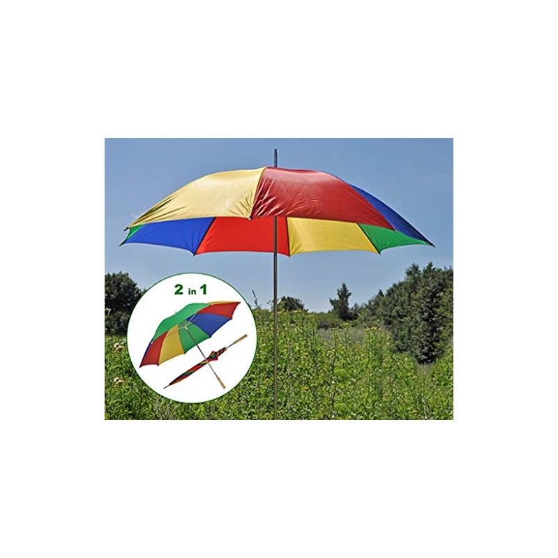 Gravidus Versatile 2-in-1 Umbrella: Rain and Parasol, Diameter 130 cm,