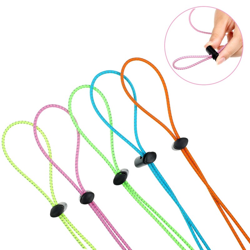 Frienda 10 Sets Goggle Bungee Straps for Swim,Adjustable Replacement Bungee