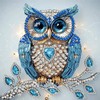 5D Diamond Painting Kits for Adults, Blue animal owl Diamond