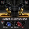 Hovano 8PCS Motorcycle Magic-RGB LED Light Kits with Brake Light