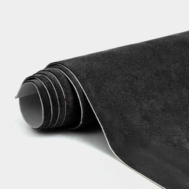 RadiantDecor Premium Black Suede Fabric Wrap - 16x59 inch Suede Wrap for Car Interior - Self-Adhesive Microfiber and Synthetic Leather, Stretchable Interior Film for Car and Home Decor