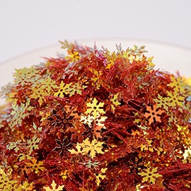 2000 Pieces Snowflakes Party Glitter PVC Confetti for Christmas Table Confetti Glitter for Winter Snowfield Wonderland Xmas Party Supplies DIY Craft Projects Party Decorations