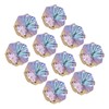 10Pcs Sewing Claw Diamond Fat Square Glass High Top Clothing