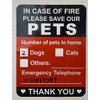 Pets Inside Fire Save Our Pets Sticker,MeshaKippa 5pcs 4x5.3 inch