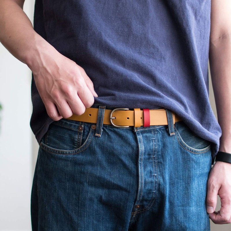 TAVARAT Belt Loop, Men's, Leather, Genuine Leather, Made in Japan,