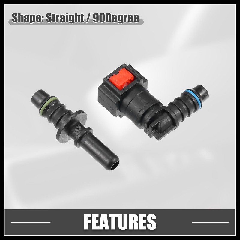 Hihaha Car Fuel Line Hose Quick Release Connector Kit 90