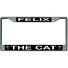 felix the cat popular culture logo chrome license plate frame made in usa